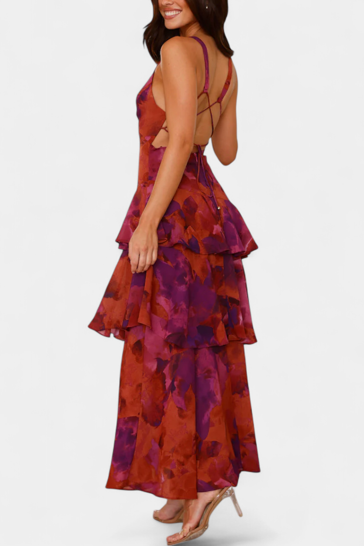 Robe Domenica Col en V Fluide