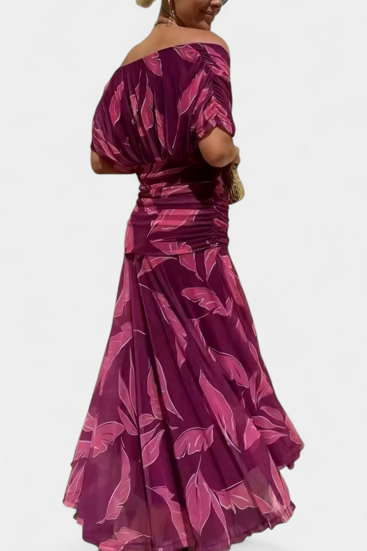Magda Floral V-Neck Maxi Dress