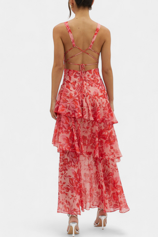 Robe Domenica Col en V Fluide