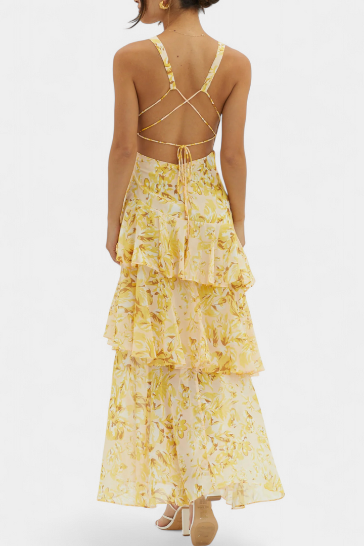 Robe Domenica Col en V Fluide