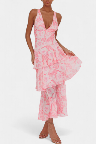 Robe Domenica Col en V Fluide