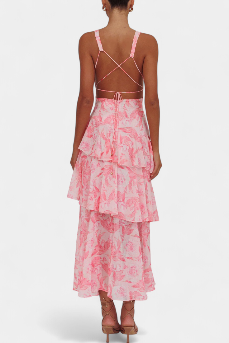 Robe Domenica Col en V Fluide