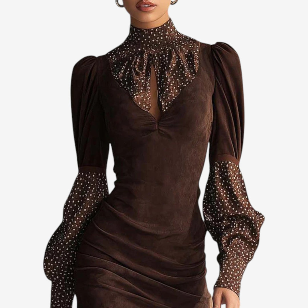 Chaix Beaded Flowing Dress