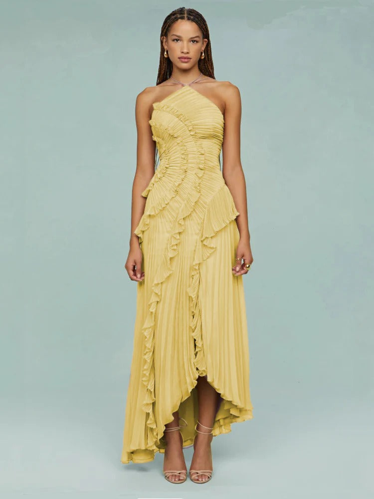 Olaya Ruffled Maxi Dress