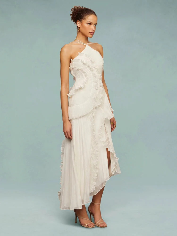 Olaya Ruffled Maxi Dress