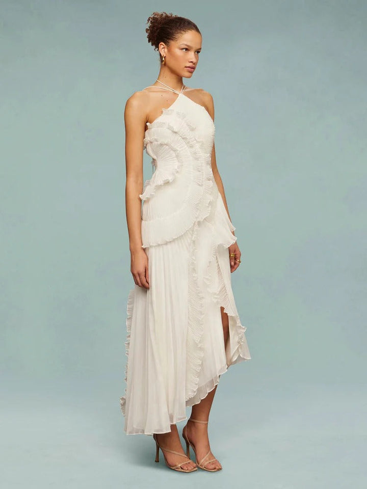 Olaya Ruffled Maxi Dress