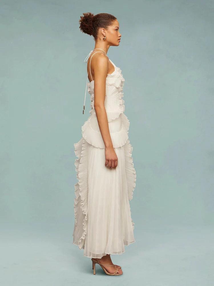 Olaya Ruffled Maxi Dress