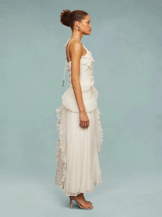 Olaya Ruffled Maxi Dress