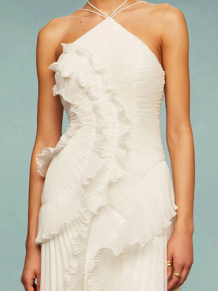 Olaya Ruffled Maxi Dress