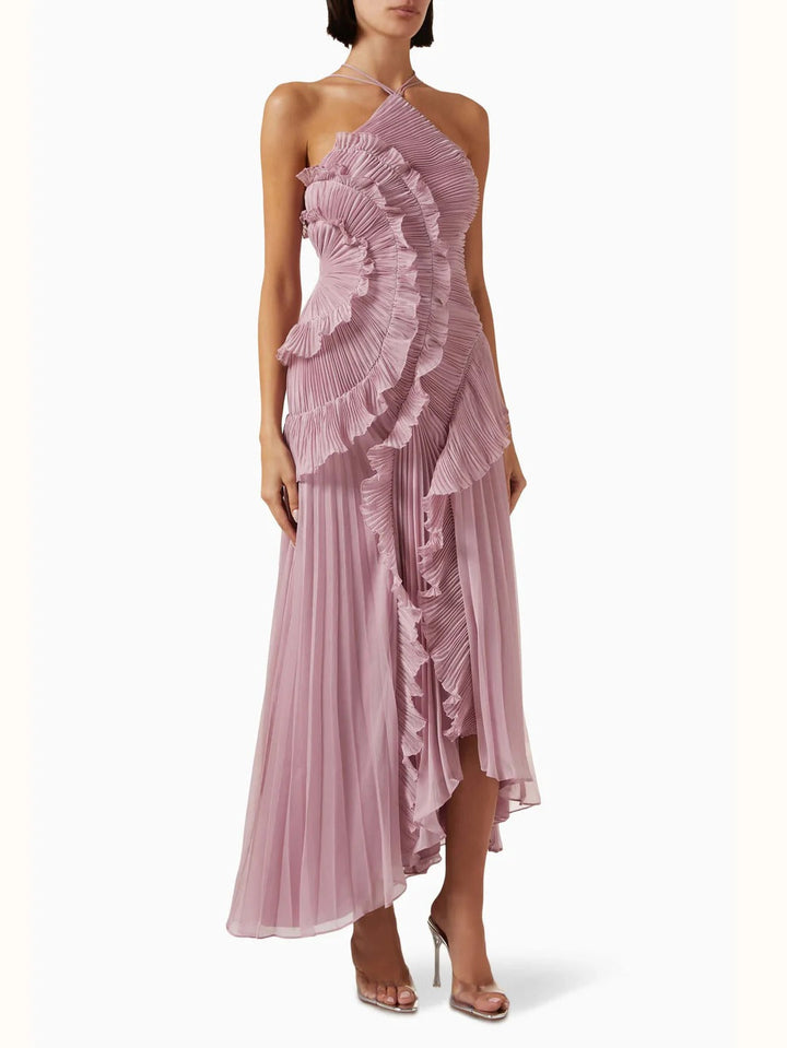Olaya Ruffled Maxi Dress