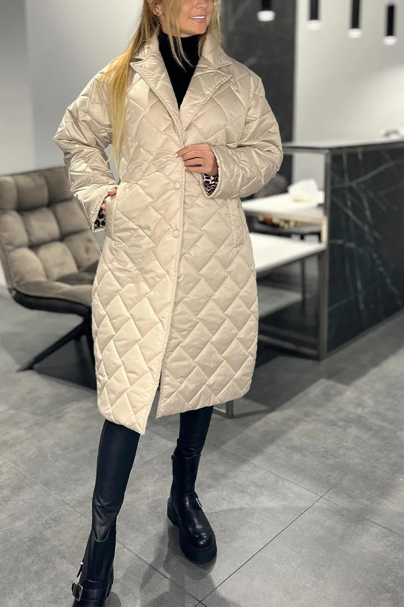 Susan Quilted Long Coat