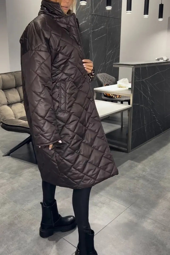 Susan Quilted Long Coat