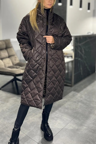 Susan Quilted Long Coat