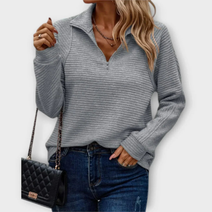 Polaire courte demi-zip Priya