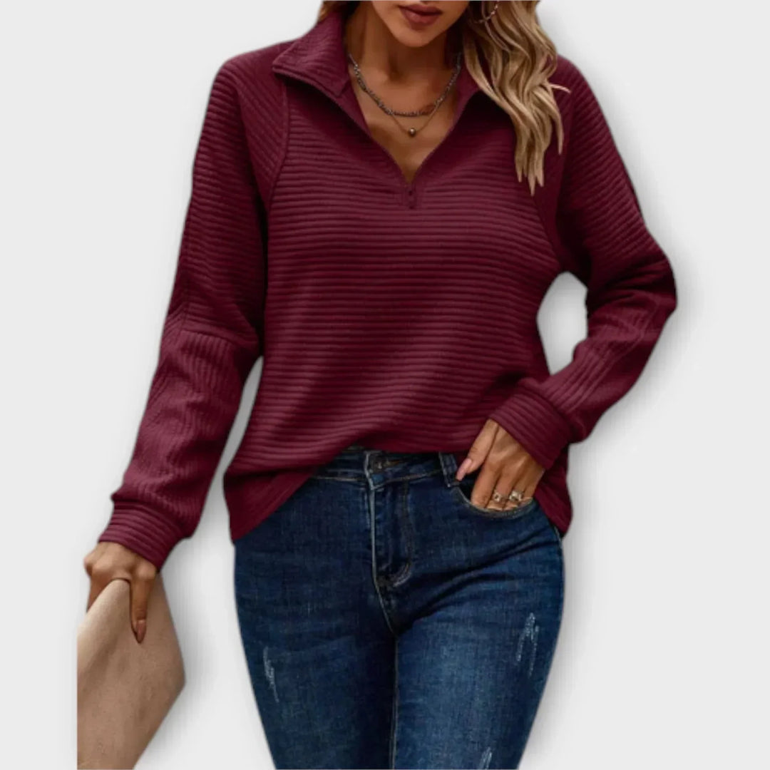 Polaire courte demi-zip Priya