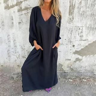 Robe longue Deandra bohème avec poches