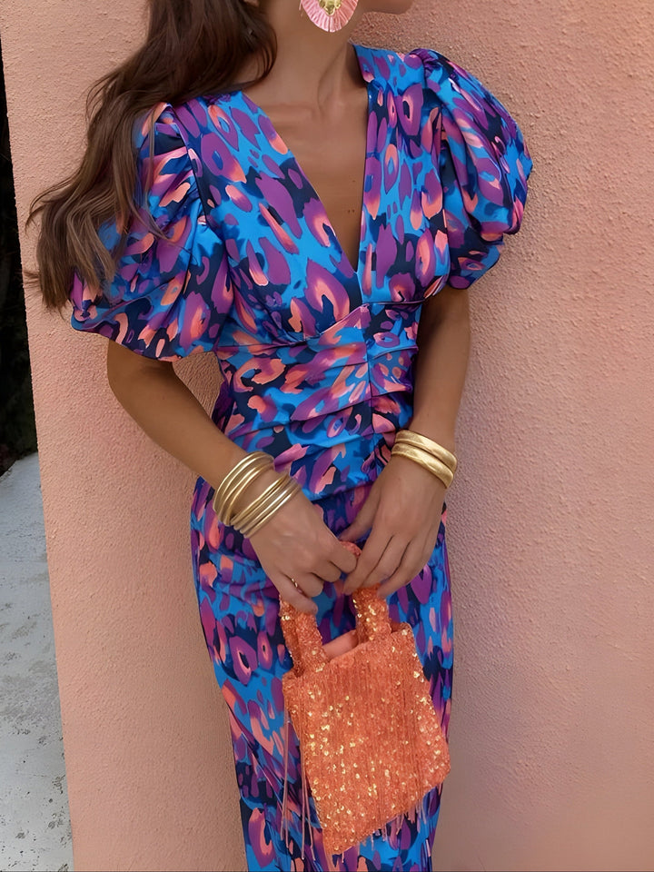 Tora Pleated Sleeve Dress