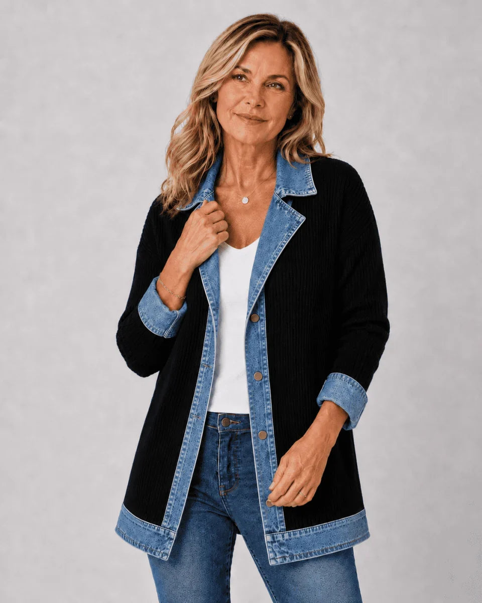 Iona Relaxed Denim-Style Jacket