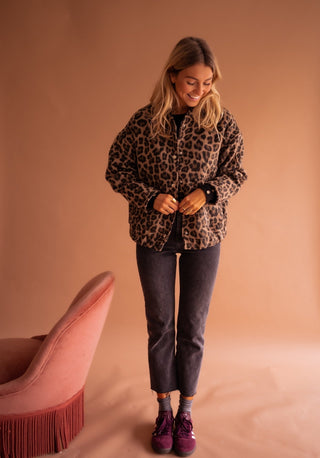 Veste à imprimé léopard Charlene
