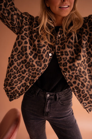 Veste à imprimé léopard Charlene
