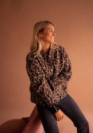 Veste à imprimé léopard Charlene