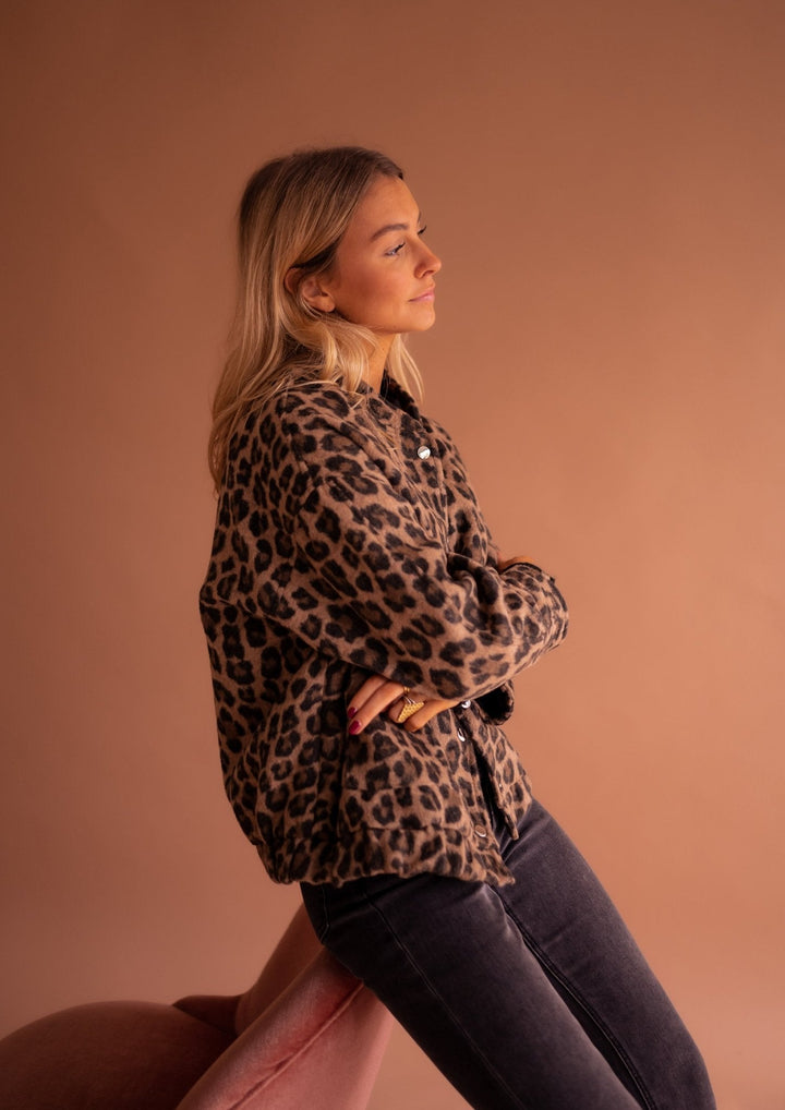 Veste à imprimé léopard Charlene