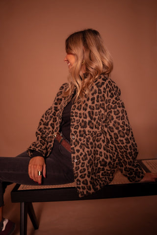 Veste à imprimé léopard Charlene