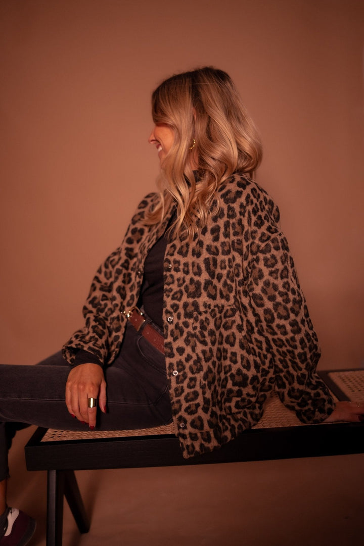 Veste à imprimé léopard Charlene