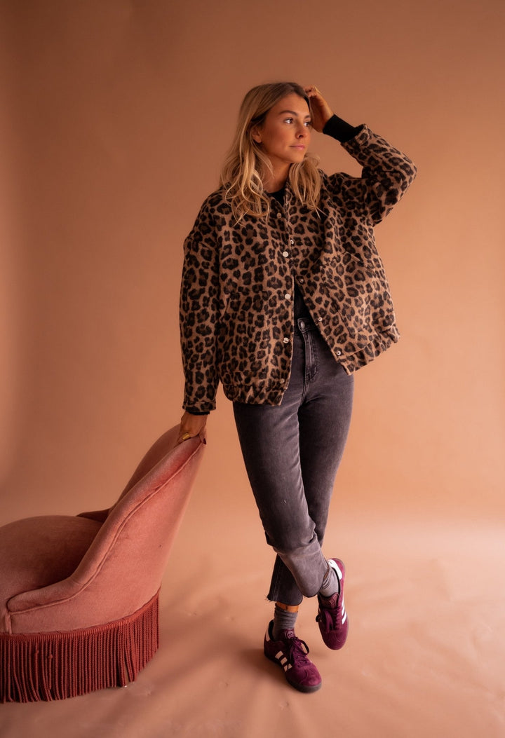 Veste à imprimé léopard Charlene