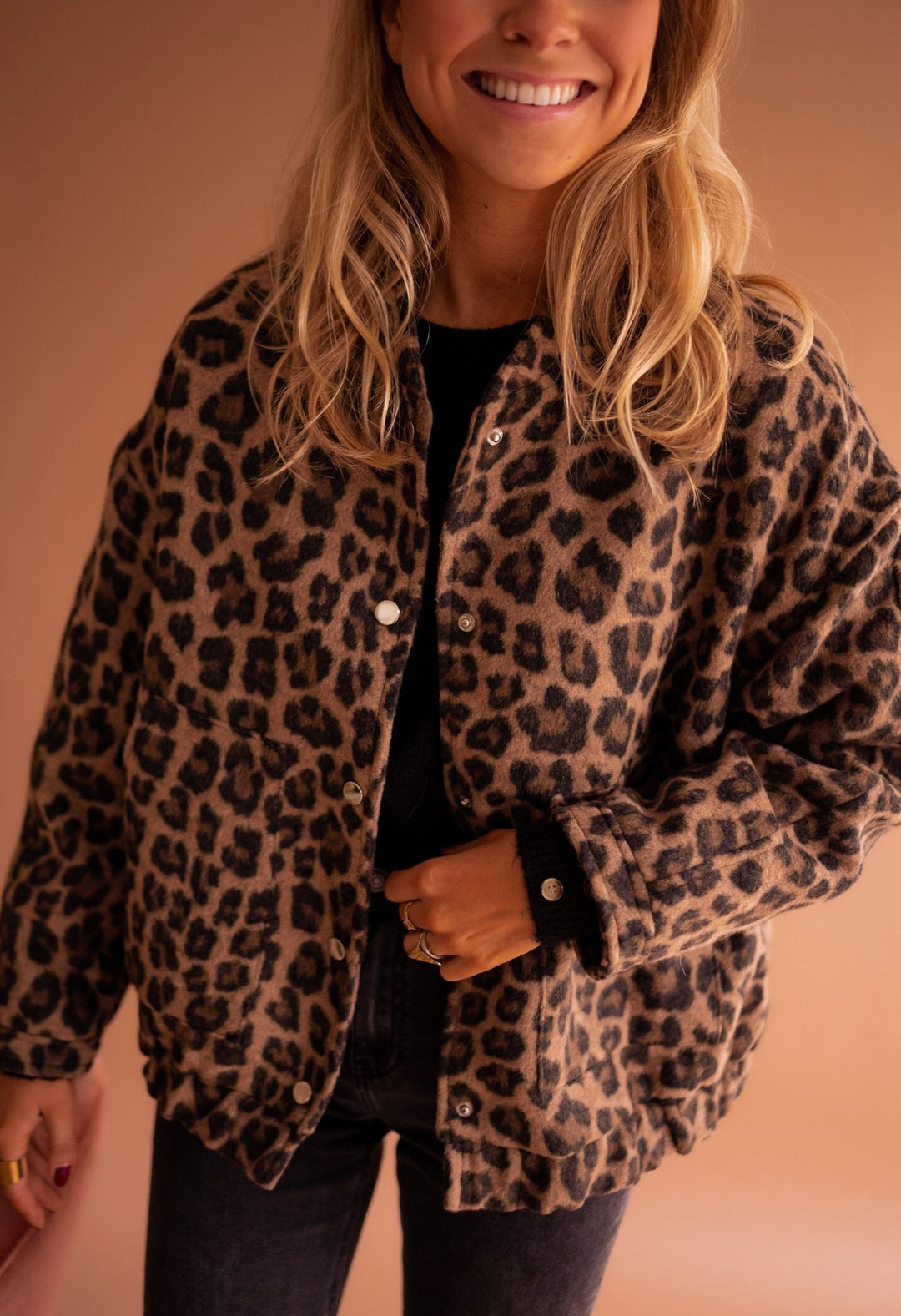 Veste à imprimé léopard Charlene