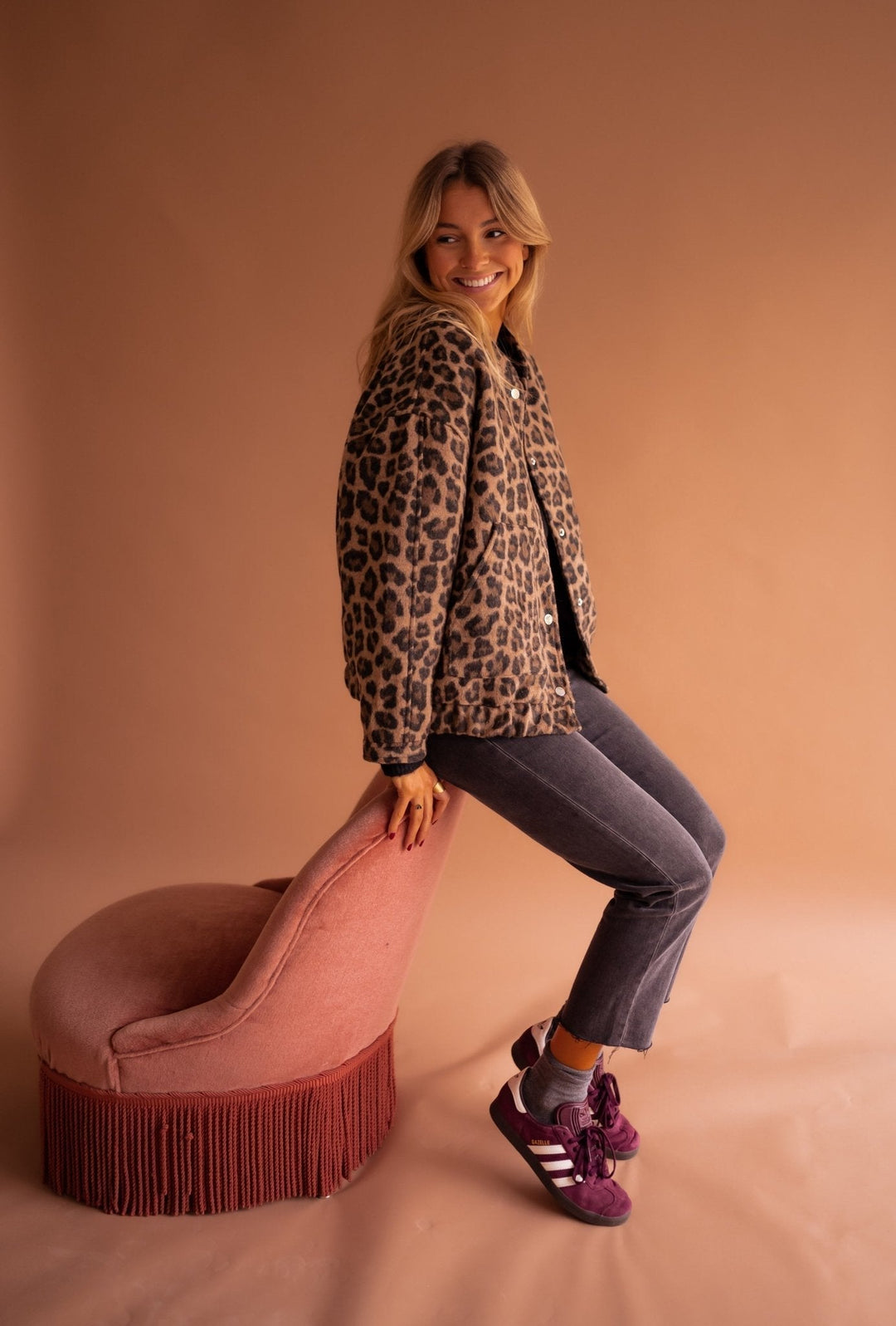 Veste à imprimé léopard Charlene
