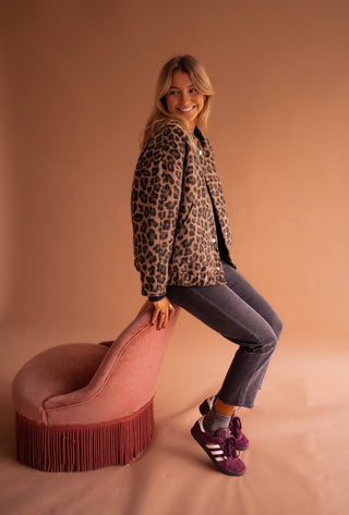 Veste à imprimé léopard Charlene