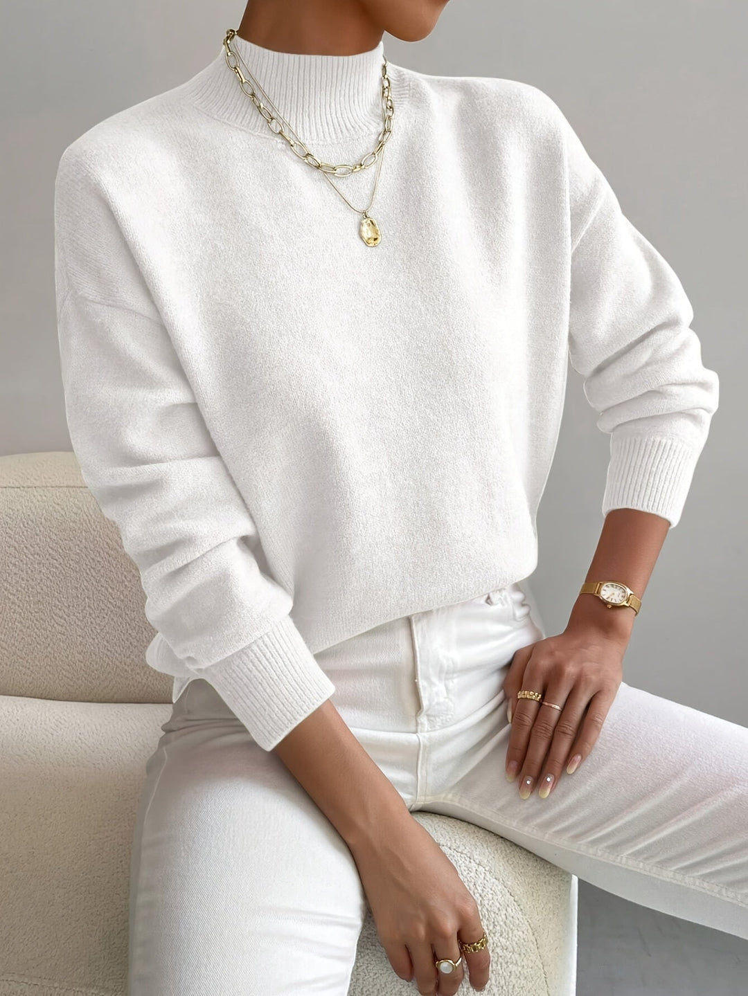Yvonne High Collar Sweater