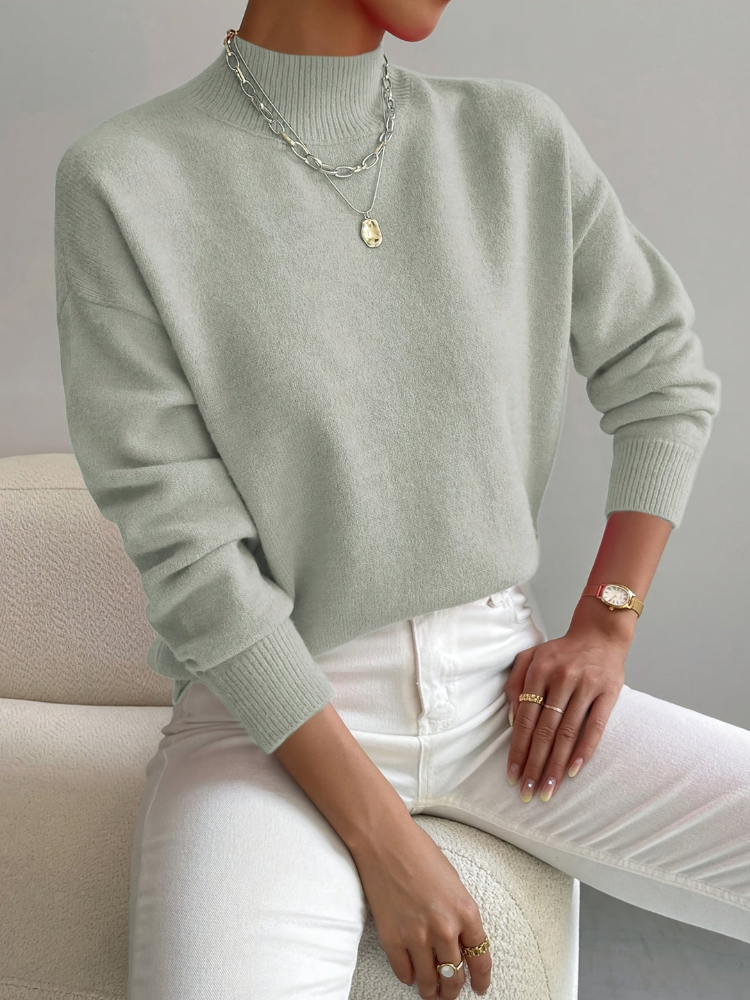 Yvonne High Collar Sweater