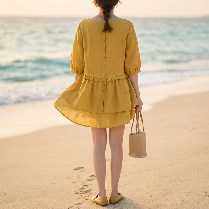 Matera Ruffle Peplum Blouse