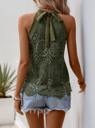 Messina Crochet Halter Top