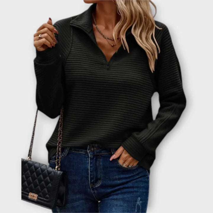 Polaire courte demi-zip Priya