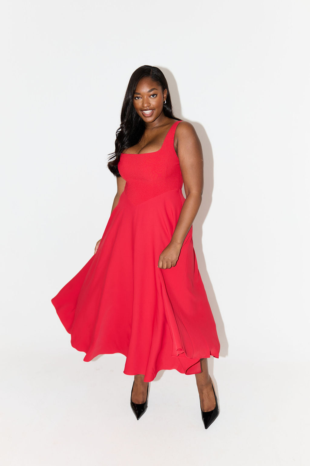 Amelia Timeless Flowing Midi Dress