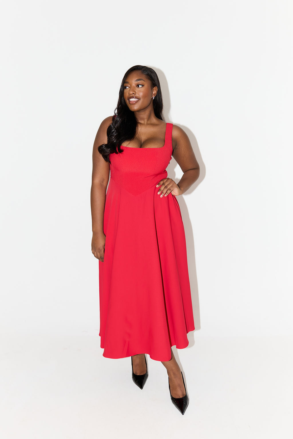 Amelia Timeless Flowing Midi Dress