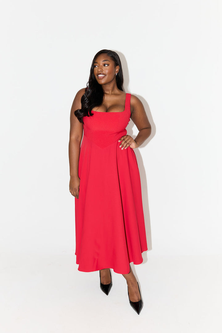 Amelia Timeless Flowing Midi Dress