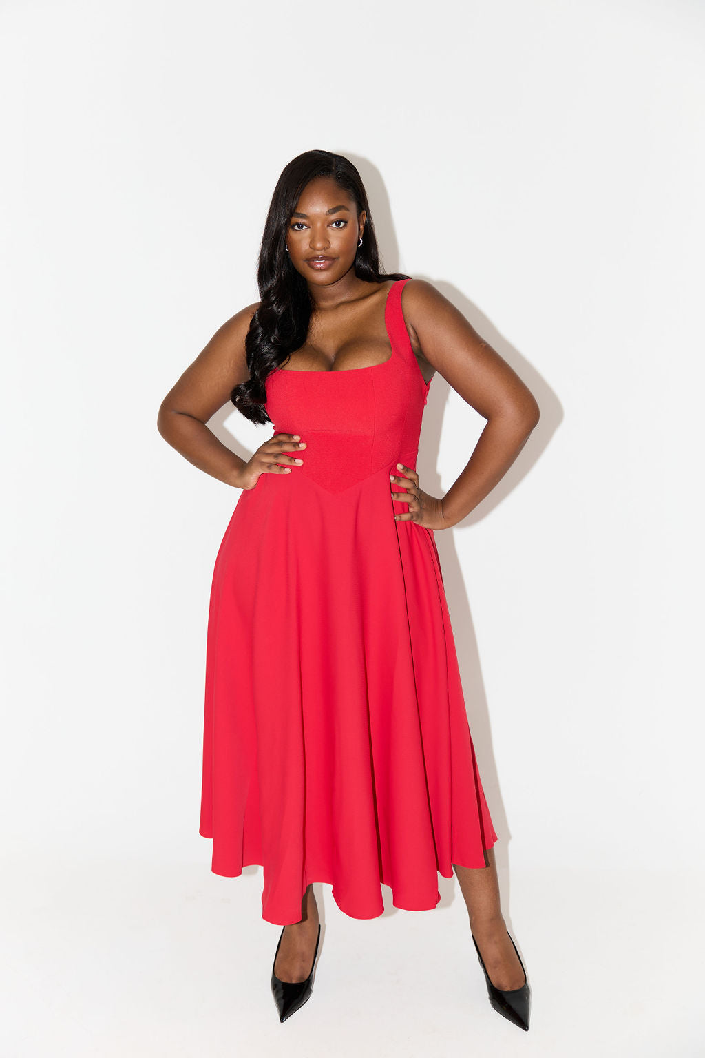 Amelia Timeless Flowing Midi Dress
