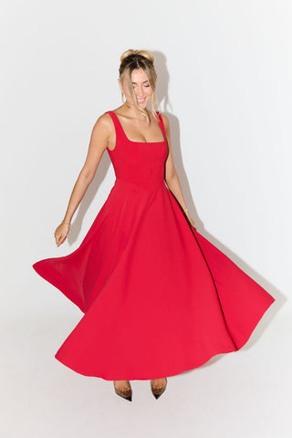 Amelia Timeless Flowing Midi Dress