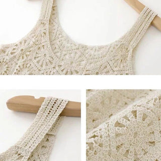 Rila Cropped Crochet Tank