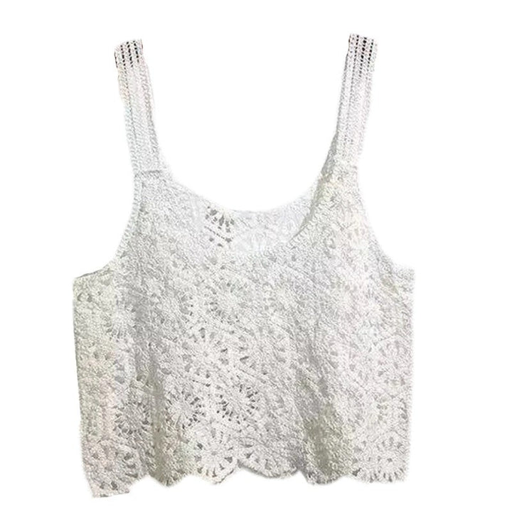 Rila Cropped Crochet Tank