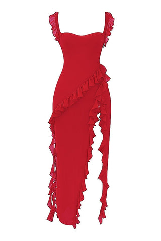 Dalia Ruffled Maxi Dress