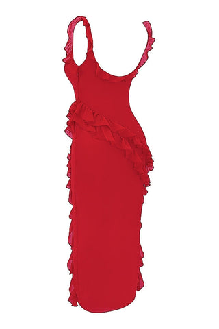 Dalia Ruffled Maxi Dress