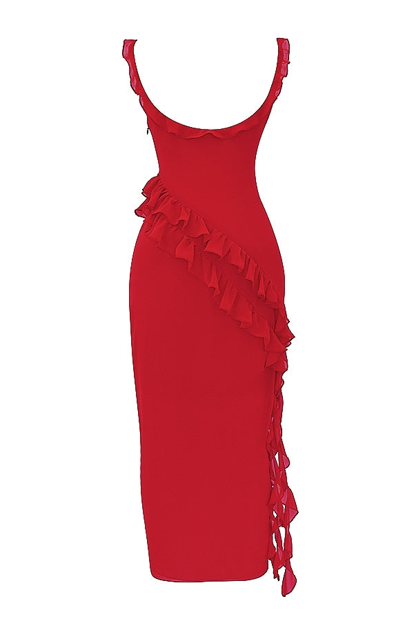 Dalia Ruffled Maxi Dress