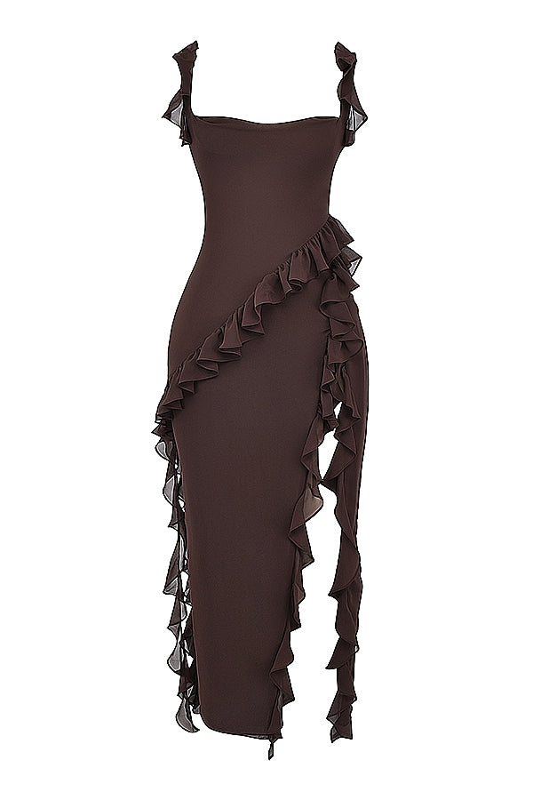 Dalia Ruffled Maxi Dress