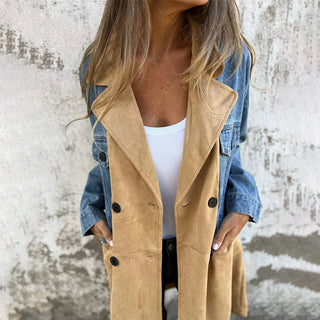 Sophie Mid-Length Stitch Detail Trench Coat
