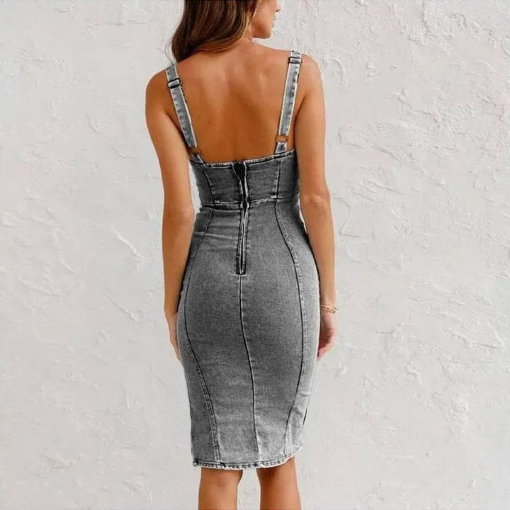 Mona Slip Dress with Slit
